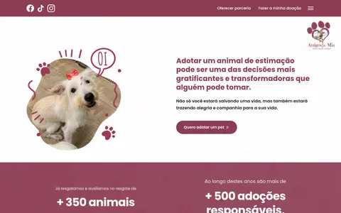 Prévia do projeto Amigos da Mia