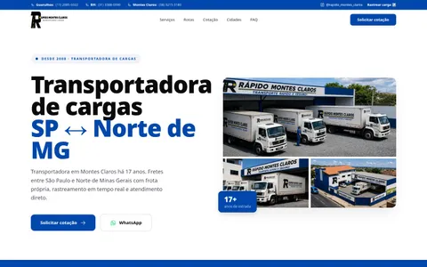 Prévia do projeto Rápido Montes Claros